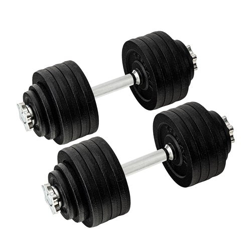 Yes4All 105lbs Pair Adjustable Dumbbell Set with Weight Plates, Star Lock Collars/Connector, 40lbs to 200lbs Adjustable Weight Plates Set