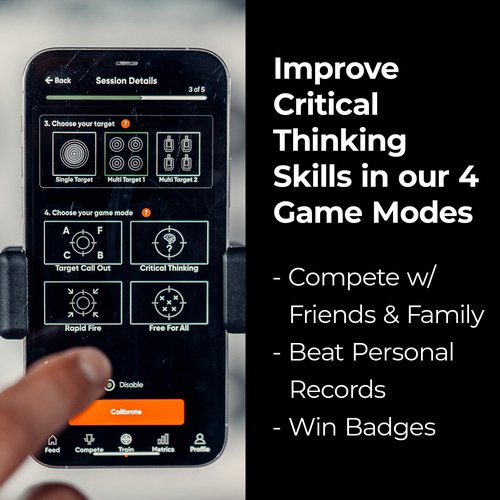Strikeman Pro .300 AAC Rifle Advanced Dry-Fire Laser Training System – Target Shooting Practice Kit Includes Updated App Access (Need Subscription), Cartridge, 2 Target Sheets, Phone Holder