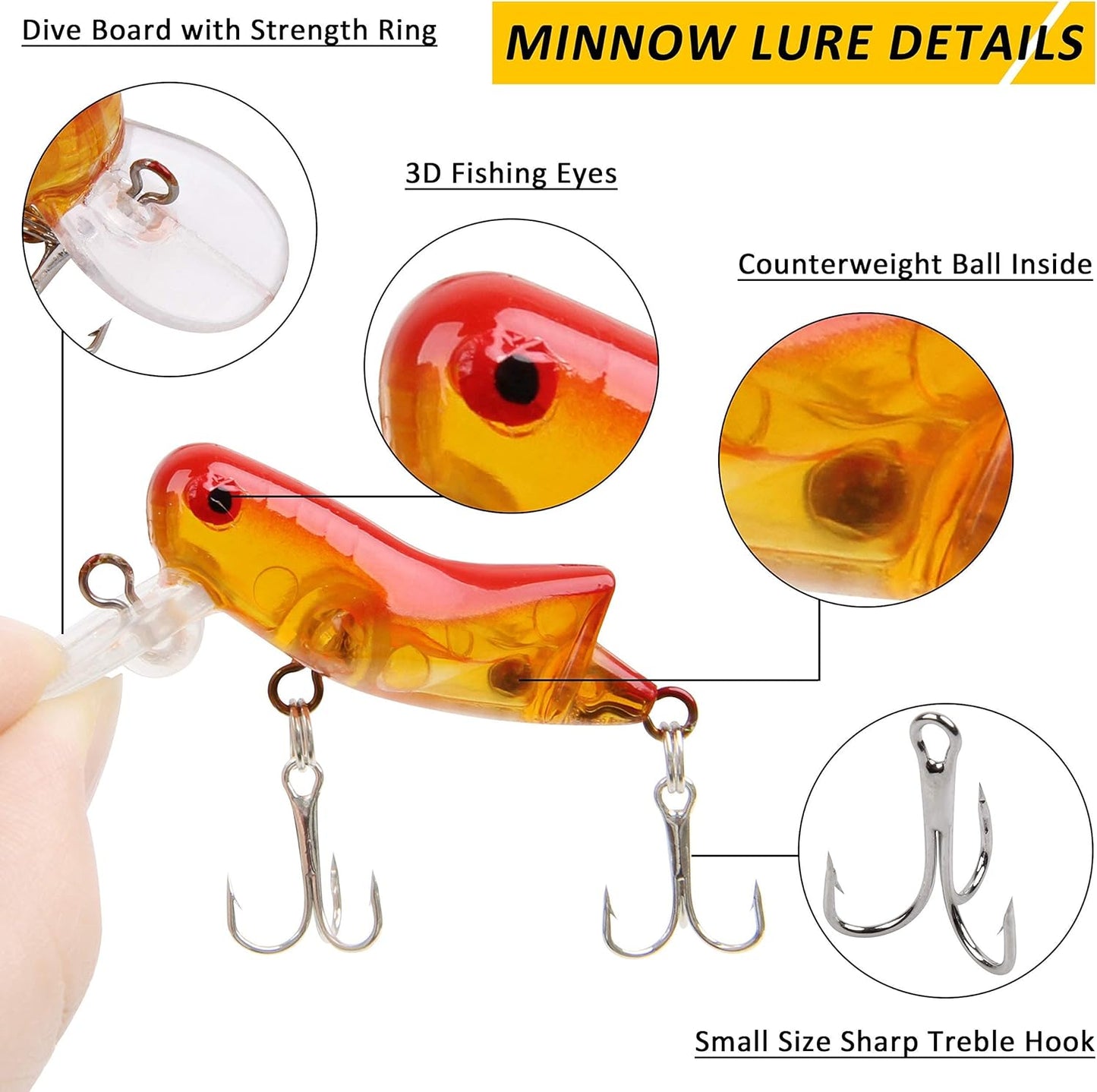 Spoon Fishing Lures Kit, 30pcs Bass Swimbaits Spinner Baits Metal Walleye Spoon Lures Crankbaits Assortment for Bass Trout Salmon Walleye Fishing