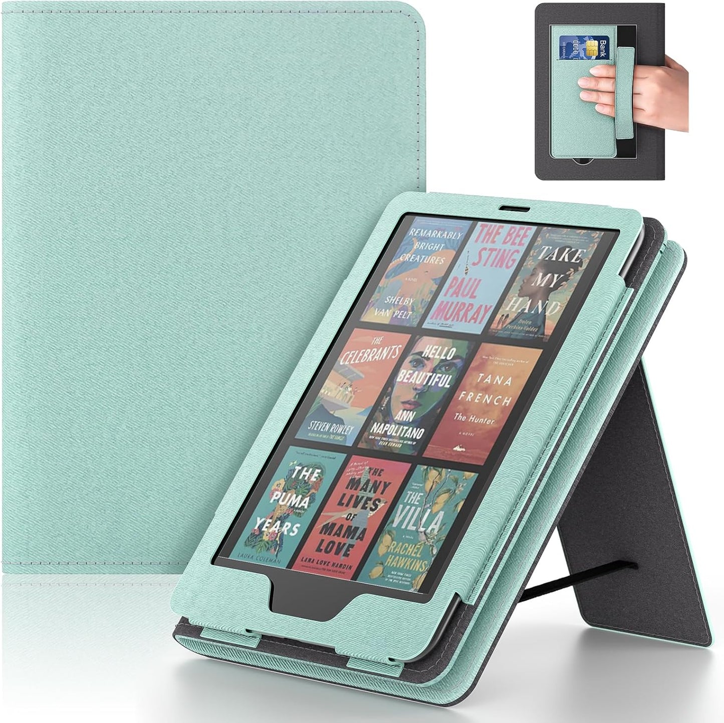 Lainergie Ebook Case with Stand and Hand Strap,Incompatible Alcatel TCL, Light Purple