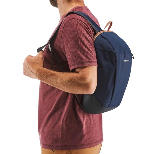Backpack 10 L - NH 100 Navy. Outdoor Adventures. Daily Use. Sports Backpack and Hiking Backpack for Everyone. The Padded Shoulder Straps. Reliable and Practical. Quick Access to Essentials.