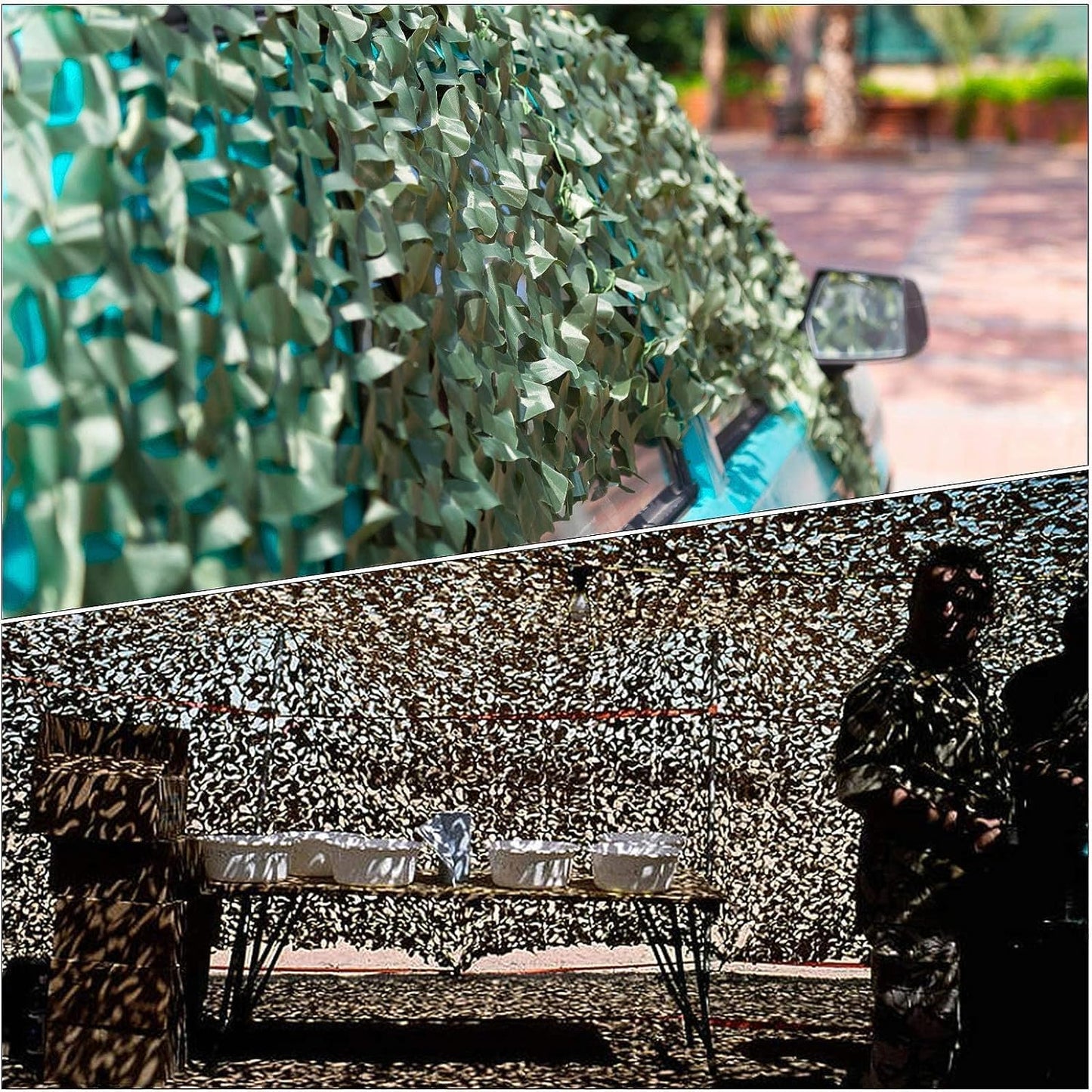 Fousam Camo Netting, Camouflage Net for Hunting, Shooting, Party Decoration, Sunshade, Car Cover, Ground Blind