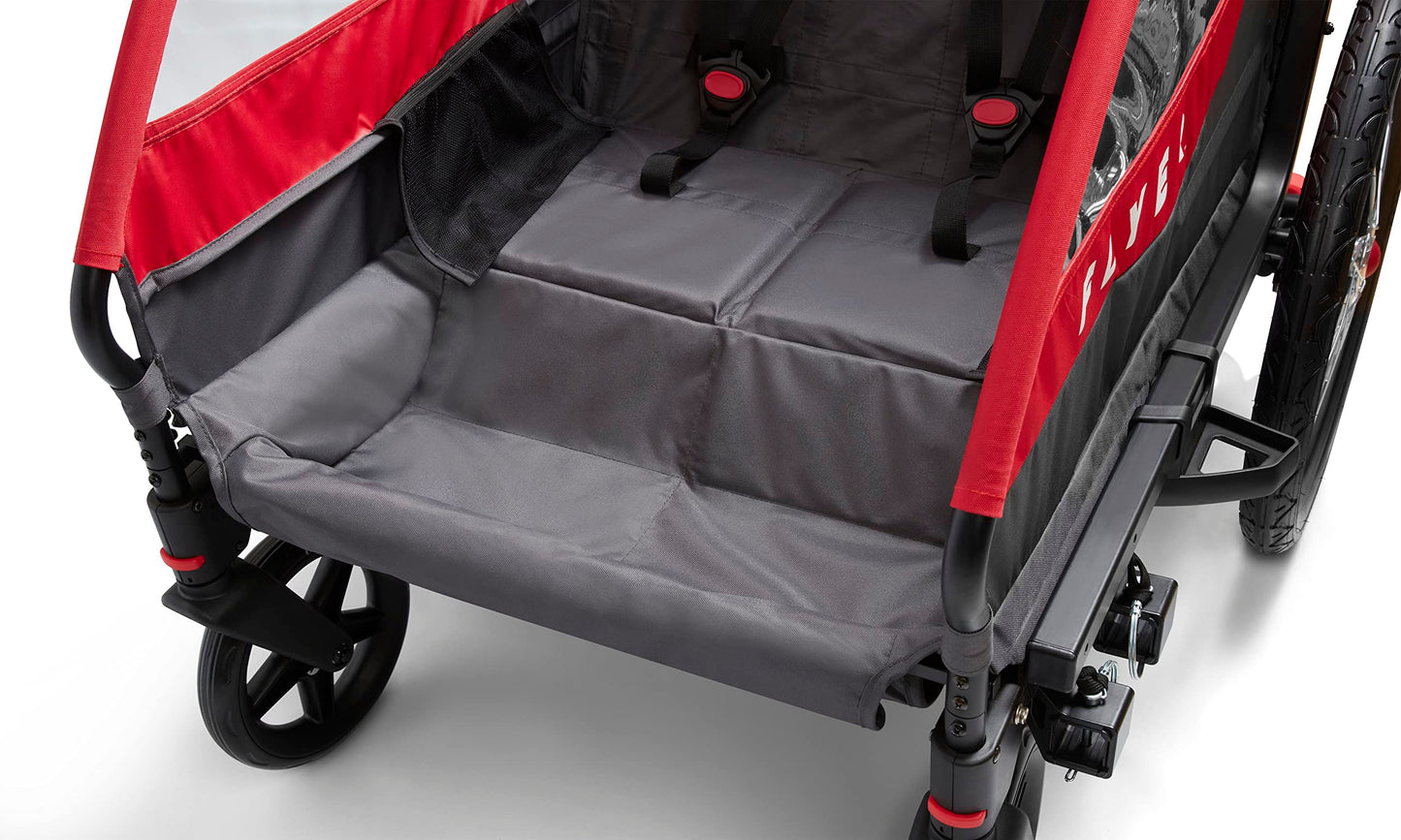 Flyer™ Duoflex 2 in 1 Bike Trailer and Double Stroller for Toddlers, 1+ Years
