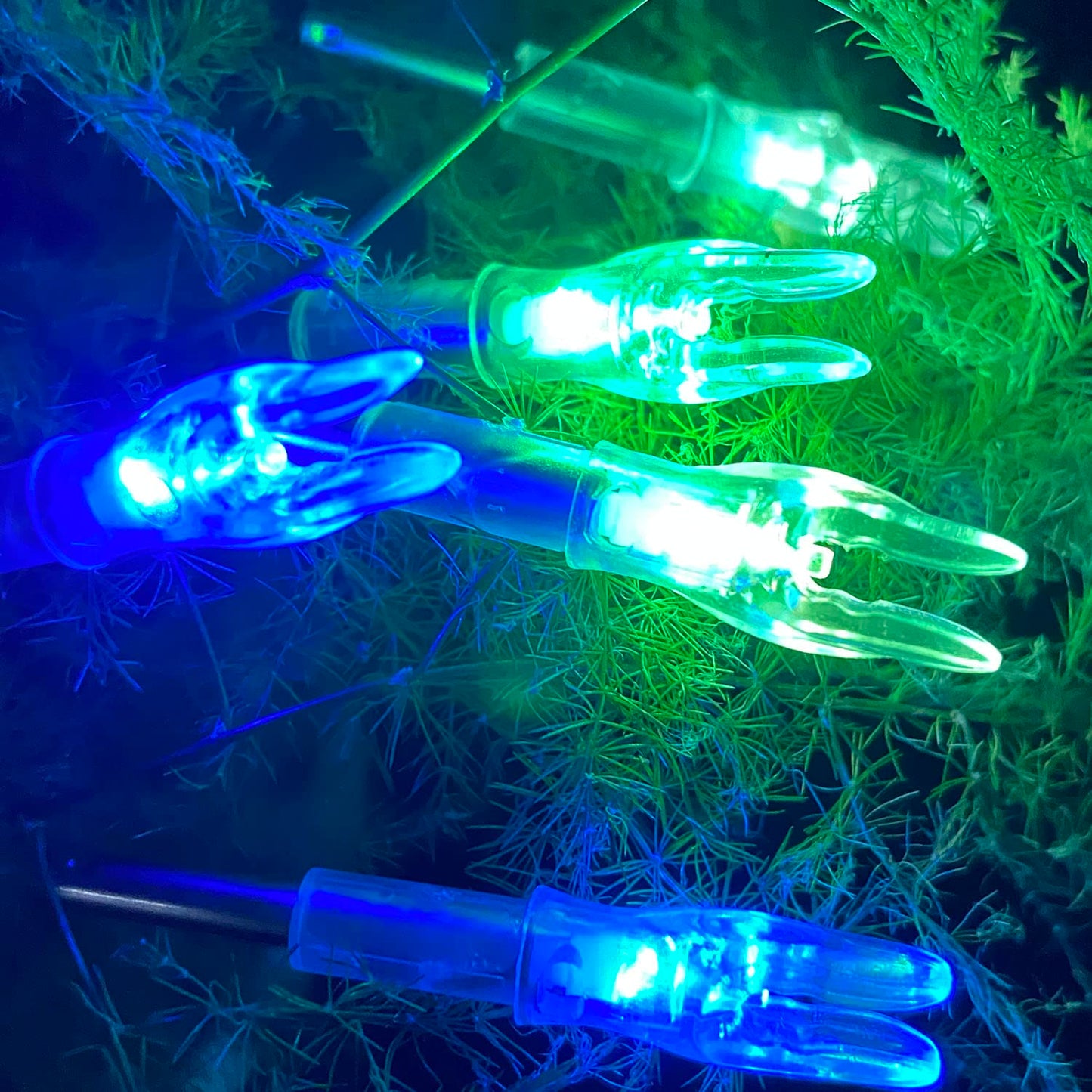 KEAUP 6 Pack X Lighted Nocks for Arrows Universal X/5.2mm LED Lighted Knocks with .204 .233 .244 .246 Inside Diameter, Screwdriver Included