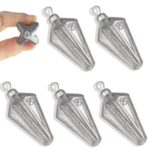 THKFISH Fishing Weights Sinker, Bank Fishing Sinkers Saltwater Fishing Sinkers Fishing Casting,Four Corner Fishing Sinker Weight,Worm Fishing Sinker Weight for Surf Fishing 2-5oz