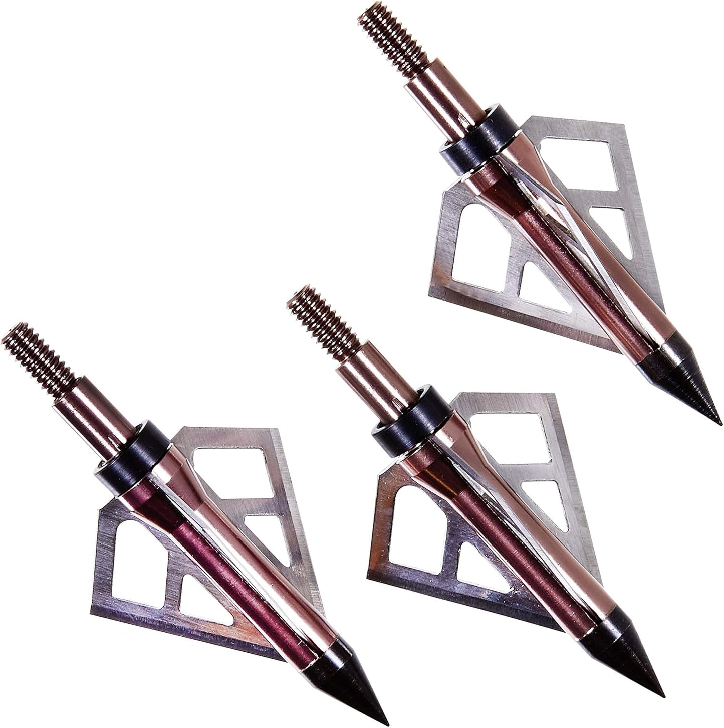 Allen Company Velox Optimus 3-Blade Broadheads - Archery Bow and Crossbow Broadheads - Compound Bow Accessories - 125 or 100 Grain - 3 Pack