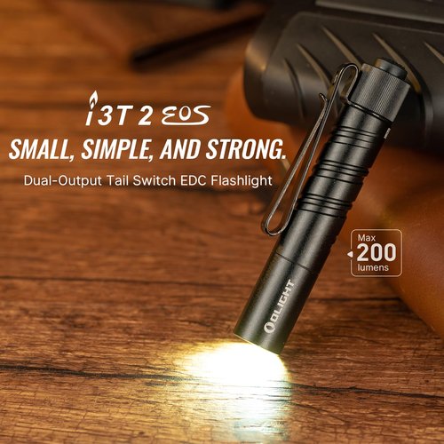 OLIGHT RN 400 LED Bike Lights, 400 Lumens USB Type-C Rechargeable Bike Front Light Bundle with I3T 2 EOS Pocket EDC Flashlight, 200 Lumens Compact Bright Handheld Flashlights