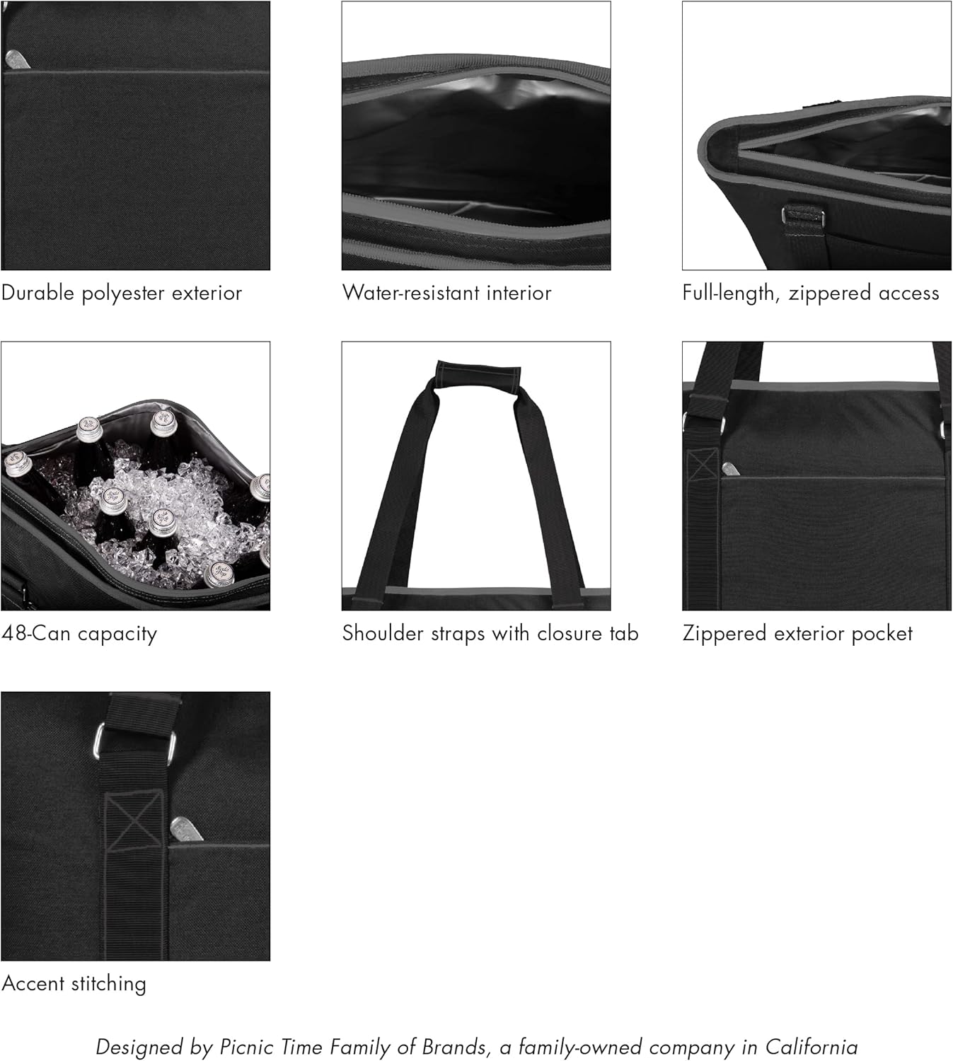 ONIVA - a Picnic Time brand Tahoe XL Tote Cooler Bag, Soft Cooler Bag, Picnic Cooler