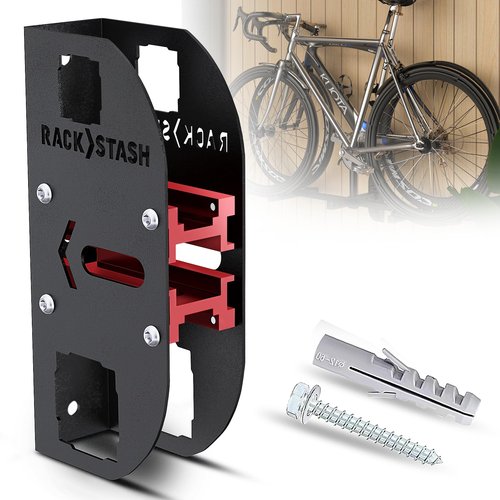Hitch Wall Mount Bike Rack,Trailer Hitch Wall Mount Receiver Adjustable 1.25" to 2" for Garage Organization,Heavy Duty Hitch Wall Mount Storage Rack Hold 90lbs,Wall Mounted Hitch for Bike Rack/Cargo Carrier