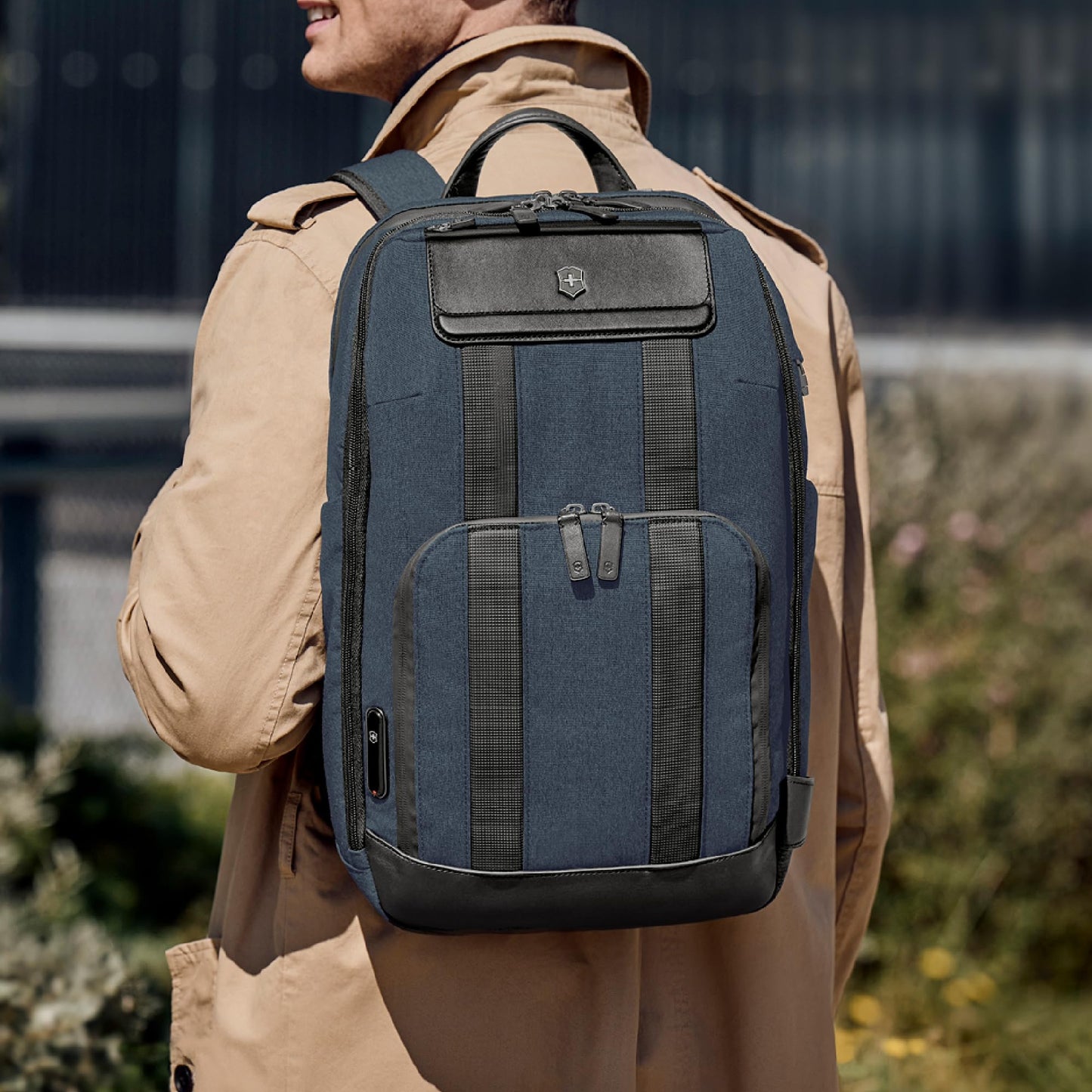 Victorinox Architecture Urban2 Deluxe Backpack - Melange Blue/Black