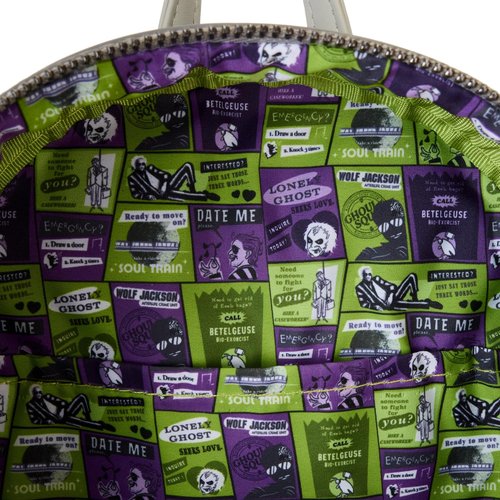 Loungefly Warner Brothers Beetlejuice 2 Mini Backpack