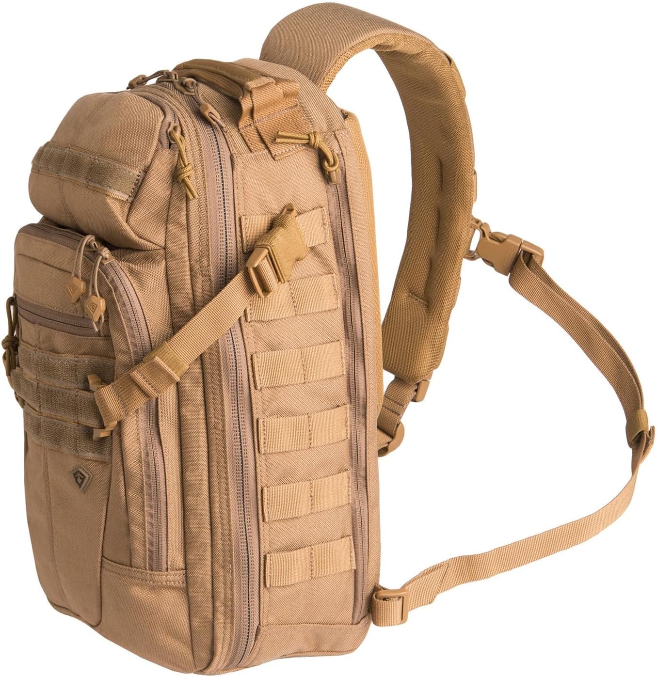 First Tactical Crosshatch Sling Backpack 19L, Shoulder Sling Go Bag for Men and Women