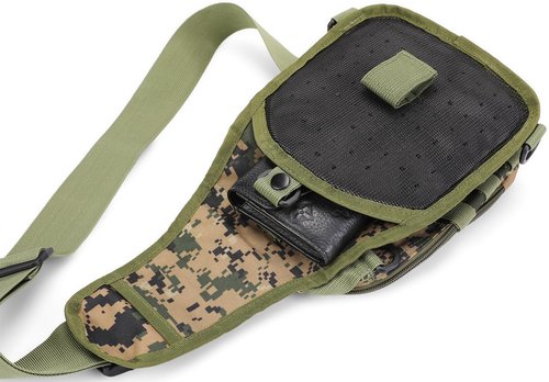 HOW'ON Hunting Backpack Waterproof Sling Shoulder Bag Small Carry Pouch Digital Jungle Camo