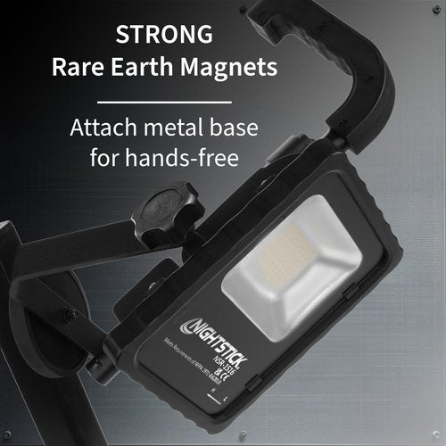 Nightstick NSR-1516 Scene Light w/Magnetic Base & Telescoping Handle - 2500L - Li-Ion - Black