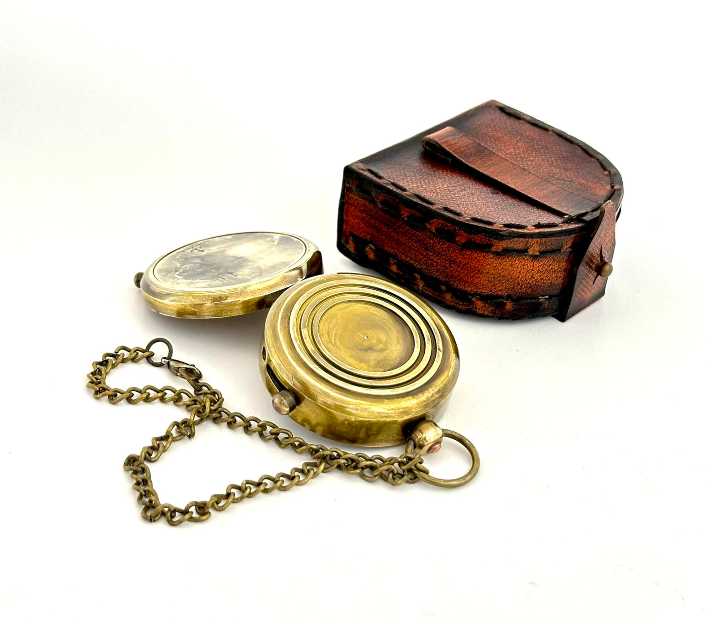 Faith Compass – Inspirational Gift for Men & Boys | Christian Baptism, Communion, Confirmation, or Graduation Present | “Faith is The Light That Guides You” Engraved | Leather Box