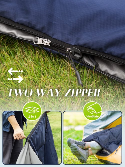 Bessport Lightweight Sleeping Bag, Ultralight Backpacking Sleeping Bag, 3 Season Waterproof for Adults Kids, Outdoor, Hiking, Camping