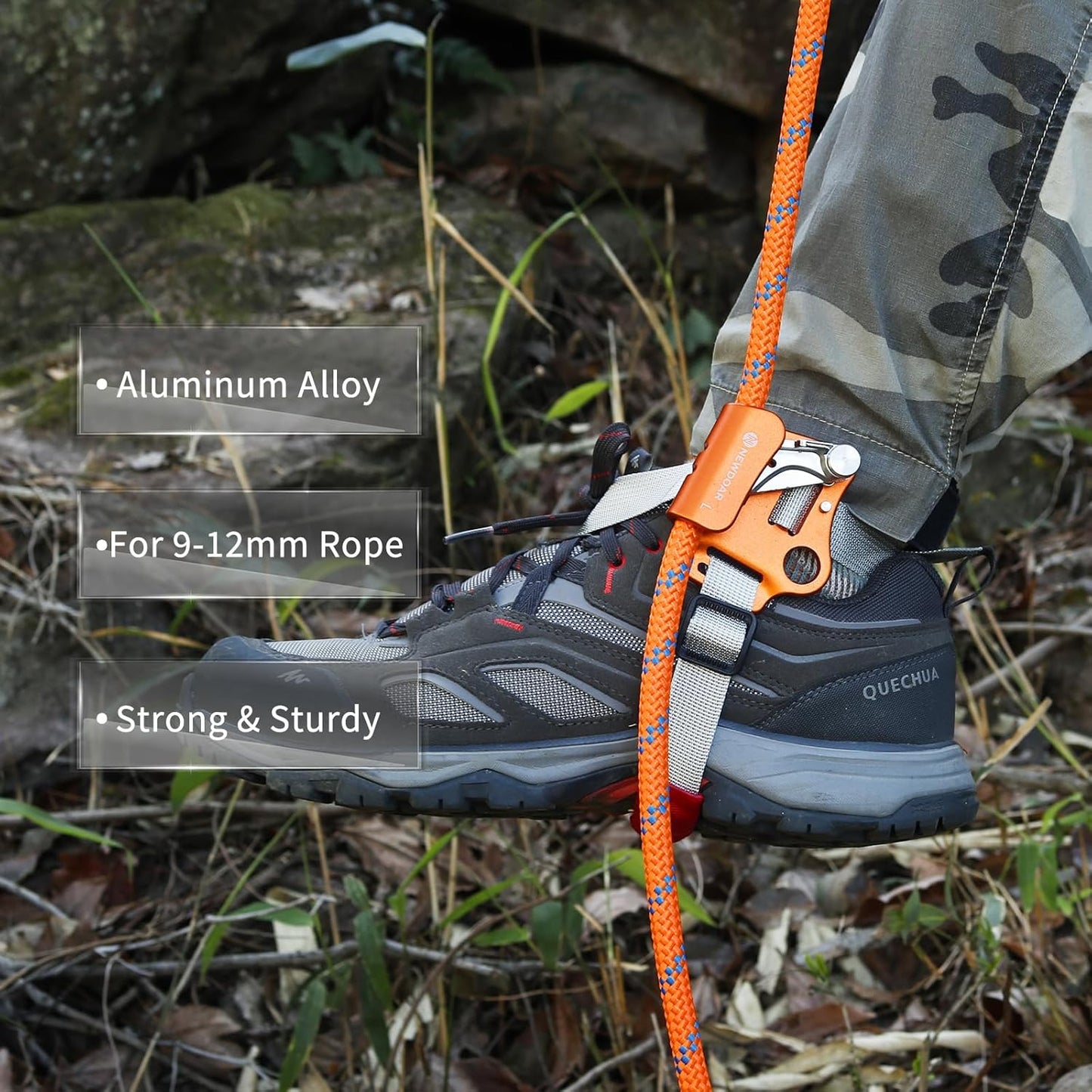 NewDoar Foot Ascender Riser Rock Climbing Mountaineering Equipment Climbing Device