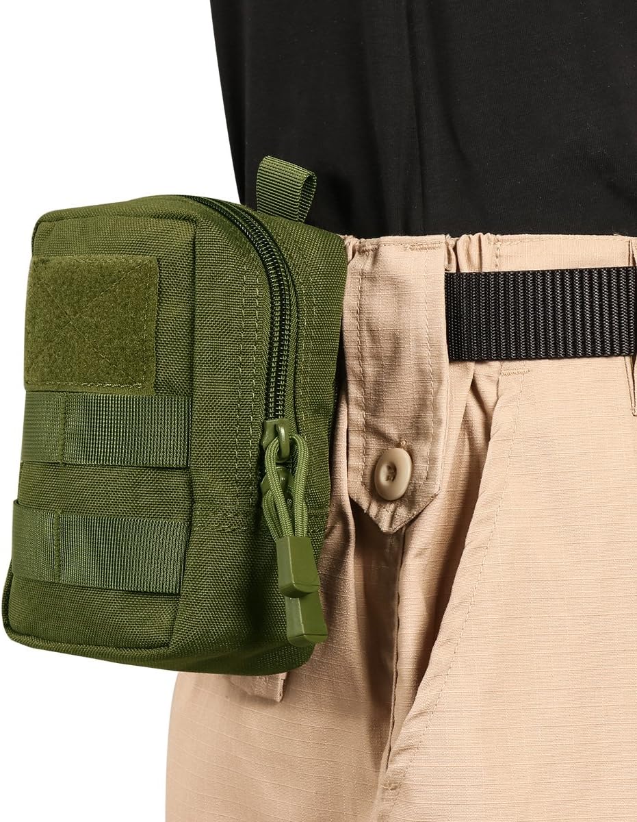 IronSeals Tactical Molle Pouches Multi-Purpose Military Nylon Waist Pack Utility Bag Detachable Patches Pouches for Dog Vest Harness