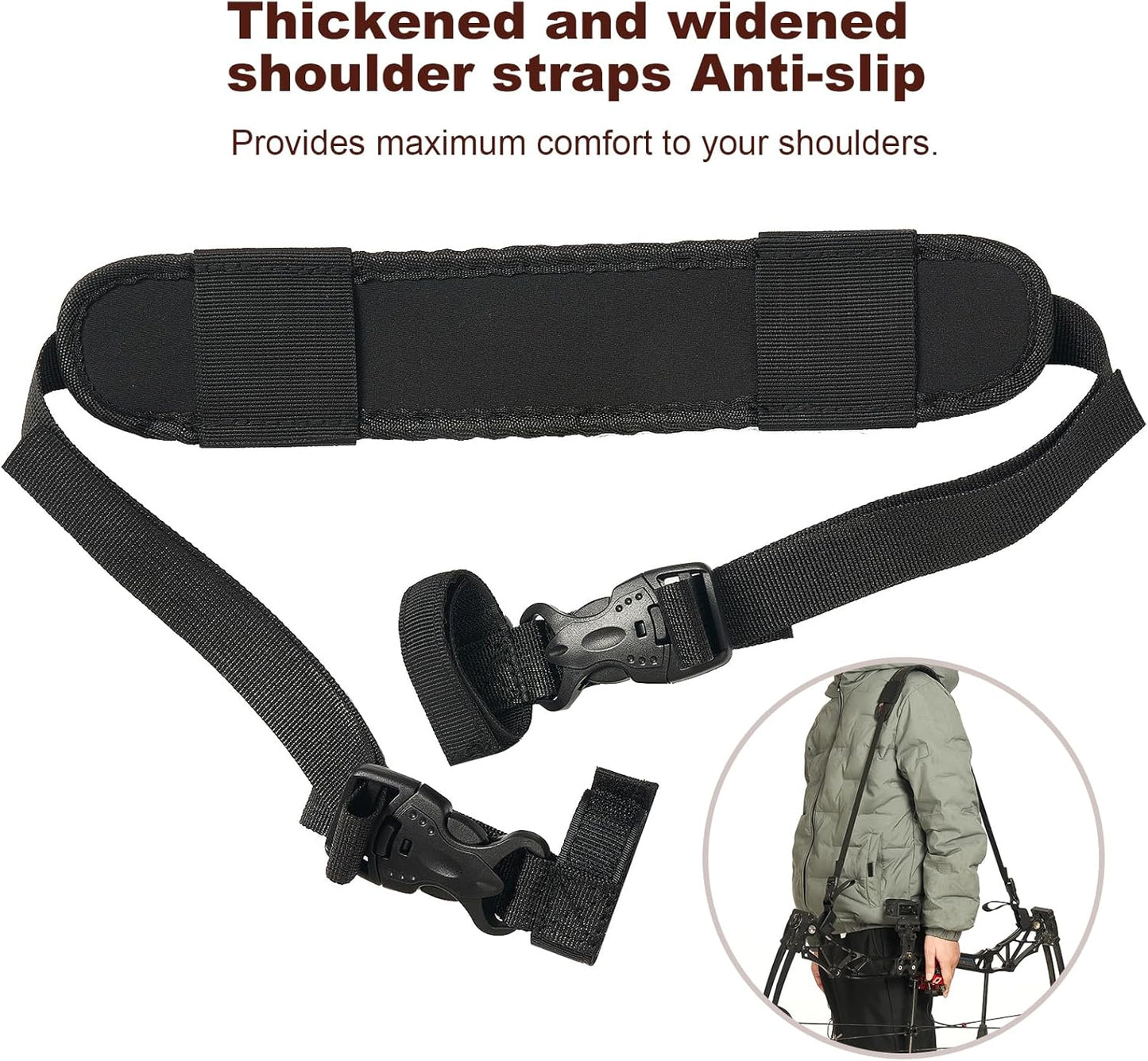 TOPARCHERY Compound Bow Sling Archery Carry Bag Shoulder Strap Hunting
