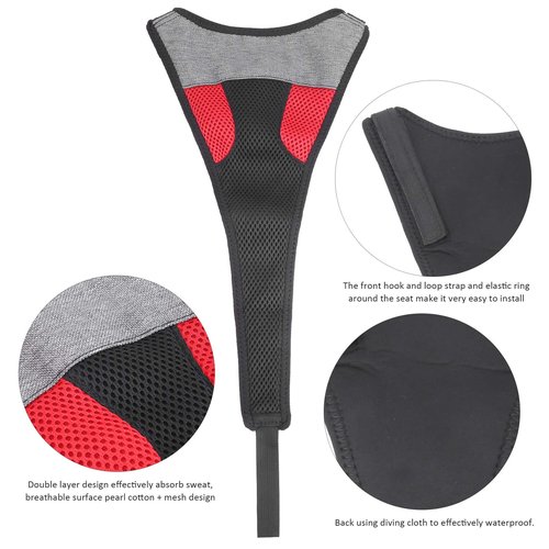 Lybunair Adjustable Bike Frame Sweat Guard Protector Cover - Super Sweat Absorption - for Bikes Indoor Outdoor Cycling Training