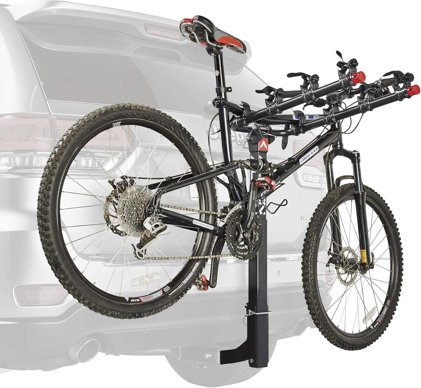 Allen Sports Deluxe Locking Quick Release 4-Bike Carrier for 2 Inch Hitch, Model 542QR, Black