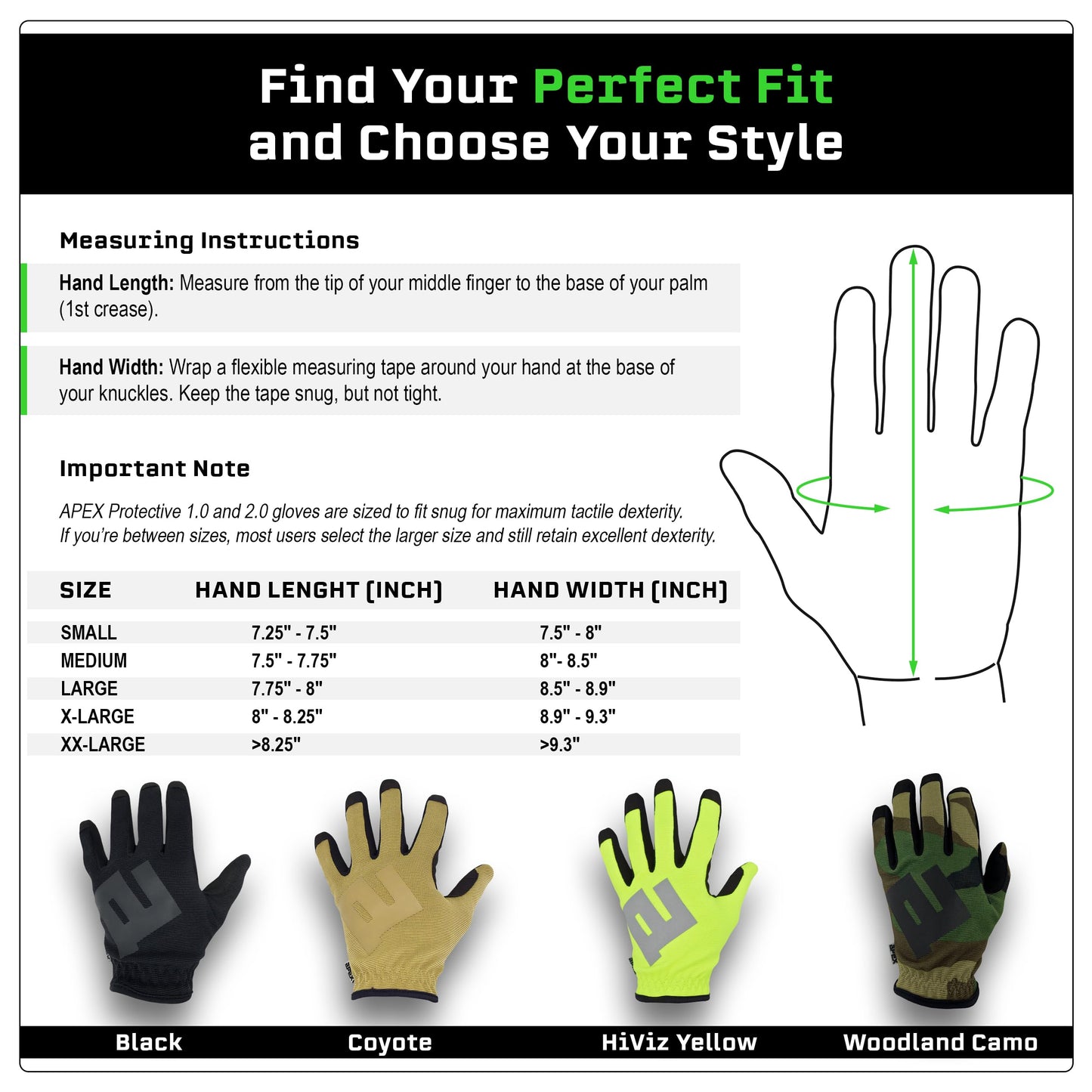 APEX 1.0 High Dexterity Gloves for Multi Sport, Hunting, Shooting, Outdoor Protection, Tactical, Full Finger, Snug Secure Fit, Breathable Design, Medium, Coyote