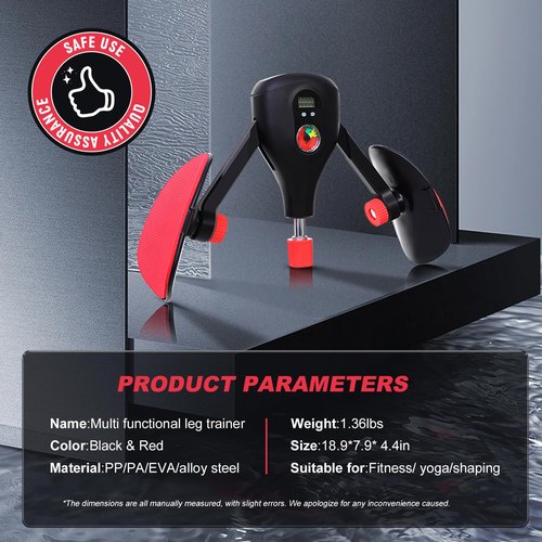Thigh & Upper Body Exercise Equipment 77 LB, Adjustable Leg and Inner Thigh Strength Home Workout, Upper Body Exercise for Chest, Shoulder, Forearm, Bicep and Arm, Kegel Pilates for Men / Women
