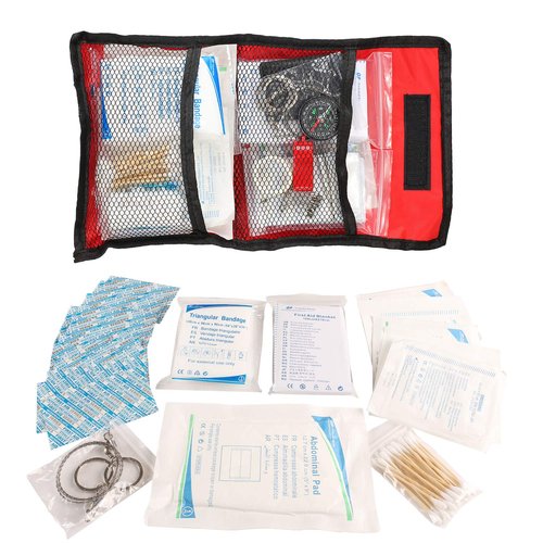 GPUSFAK 140 Pieces Boat Emergency Kit 2-in-1 Waterproof First Aid Kit