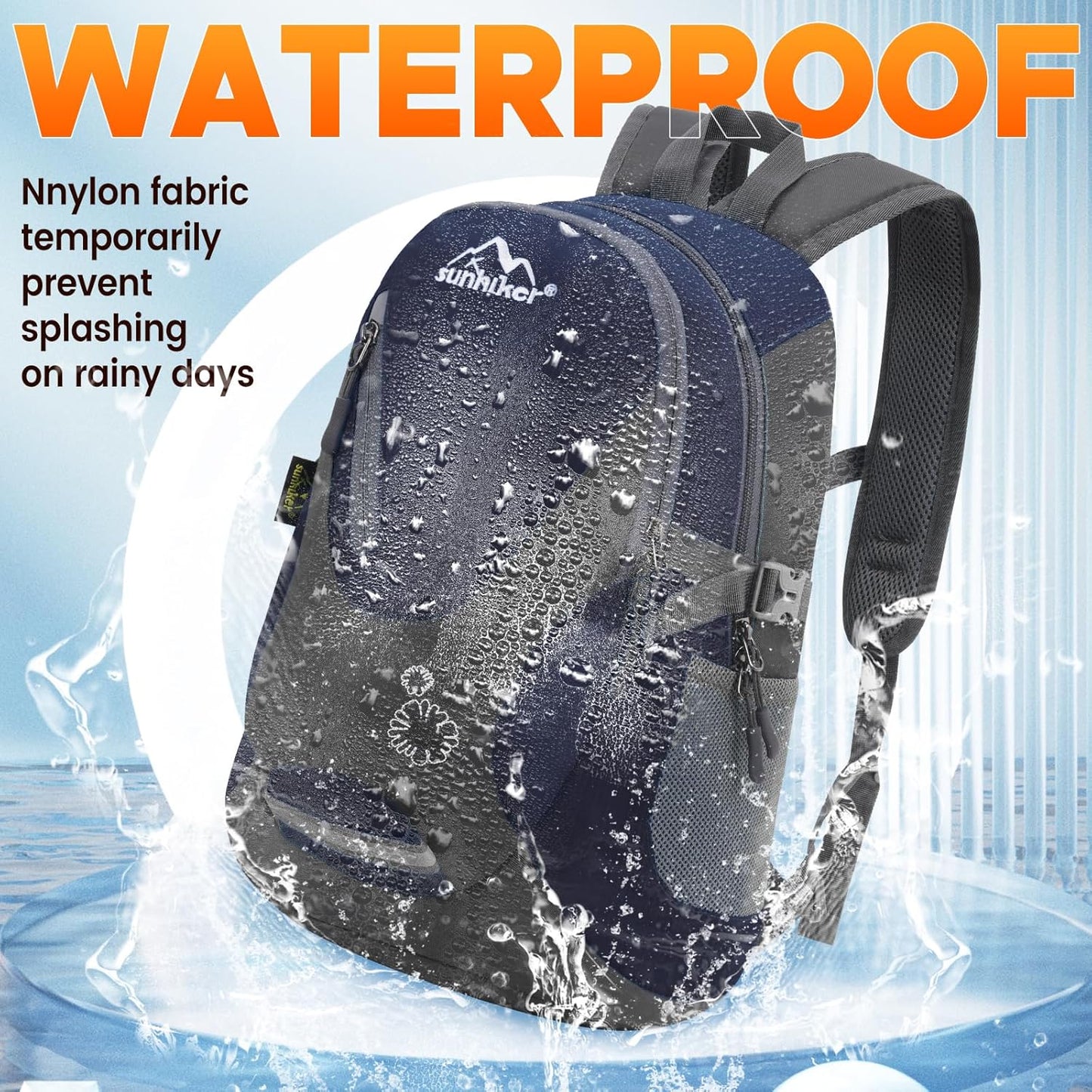 sunhiker Cycling Hiking Backpack Water Resistant Travel Backpack Lightweight SMALL Daypack M0714