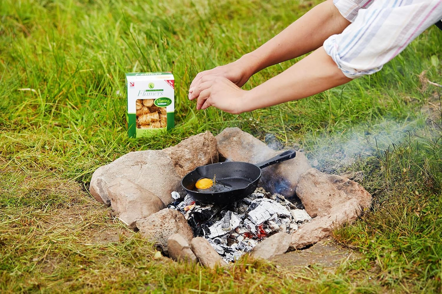 Flamers 24 pcs Fire Starter - Natural Fire Starters for Fireplace, Pellets Wood Stove, Fire Pit, Smoker, BBQ, Chimney, Pizza Oven - Firestarter for Campfires, Outdoor Camping, Grill Charcoal Starter