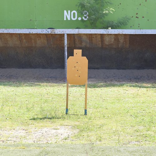 Guyuyii 0.87 Inch Self-Adhesive Target Pasters – 1/2/4 Rolls High-Visibility Square/Dots Target Stickers for Shooting Range, USPSA, IPSC, and IDPA Practice, Compatible with Cardboard and Paper