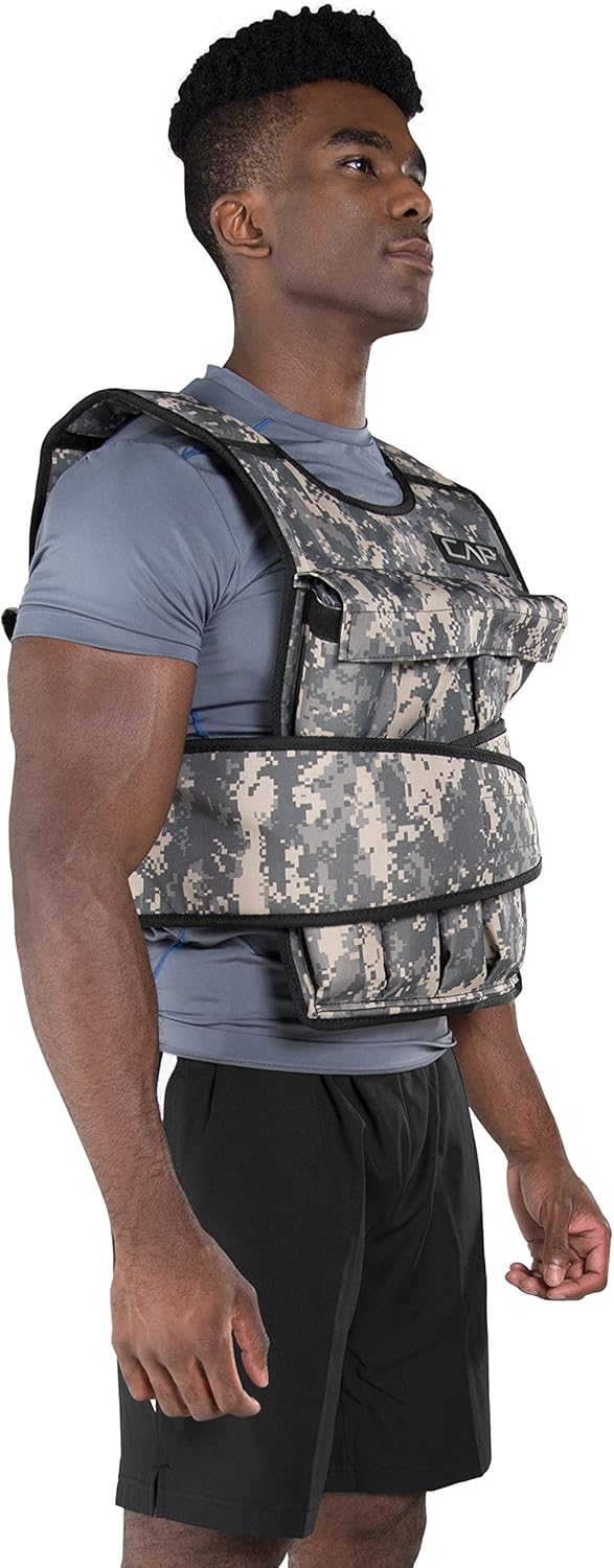 Adjustable Weighted Vest by CAP Barbell | Custom Fit for Enhanced Workouts