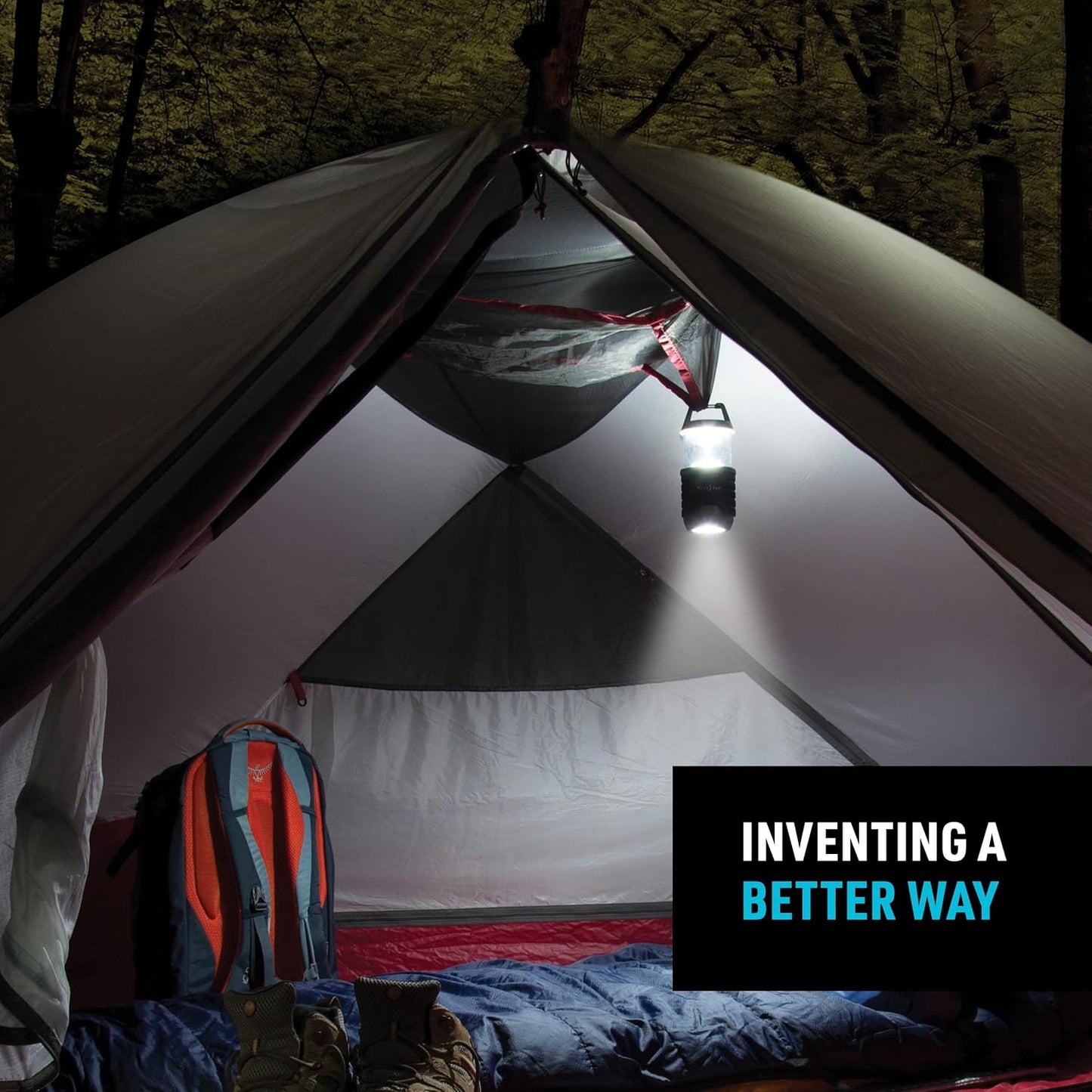 Nite Ize Radiant 400 Lantern, Radiant 400 Lumen Lantern for Camping Or Emergency Preparedness, Black
