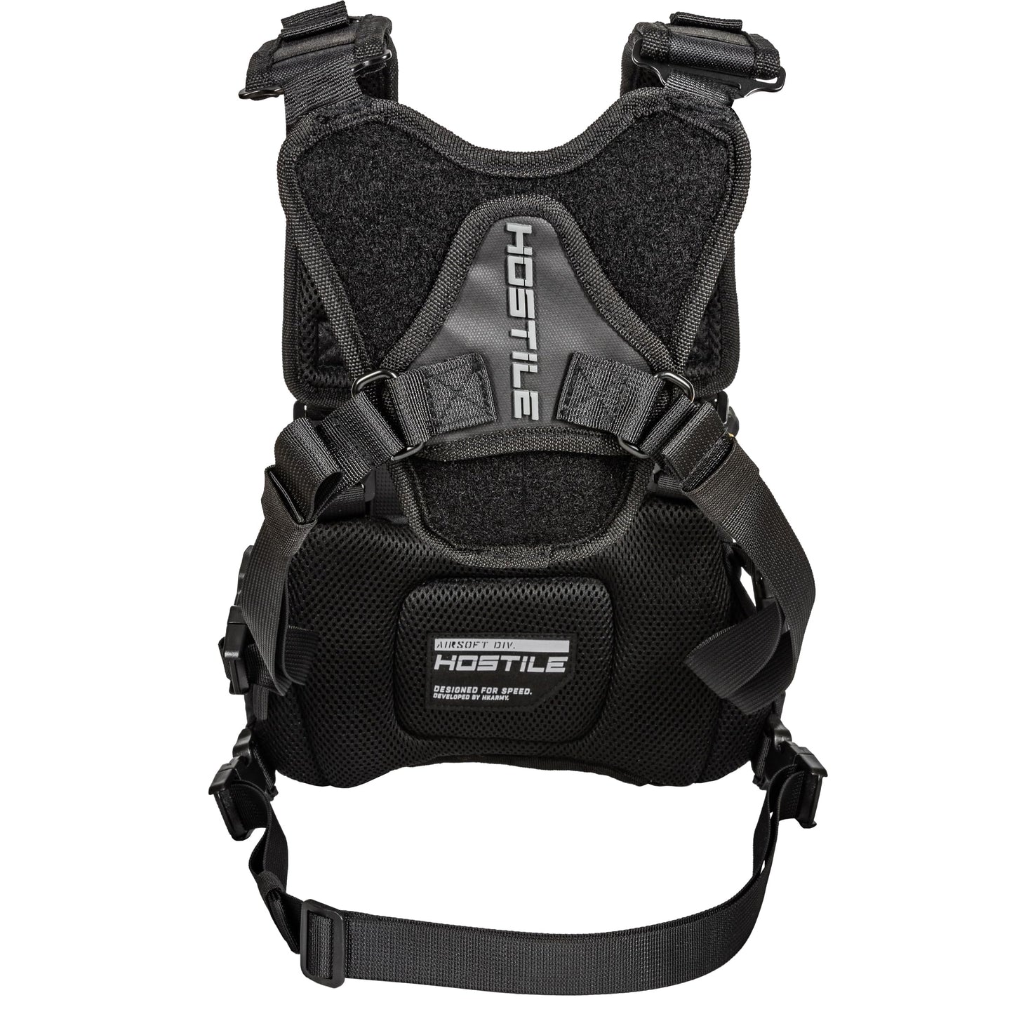 HK Army Hostile Sector Chest Rig - MOLLE Tactical Airsoft Vest (Black)