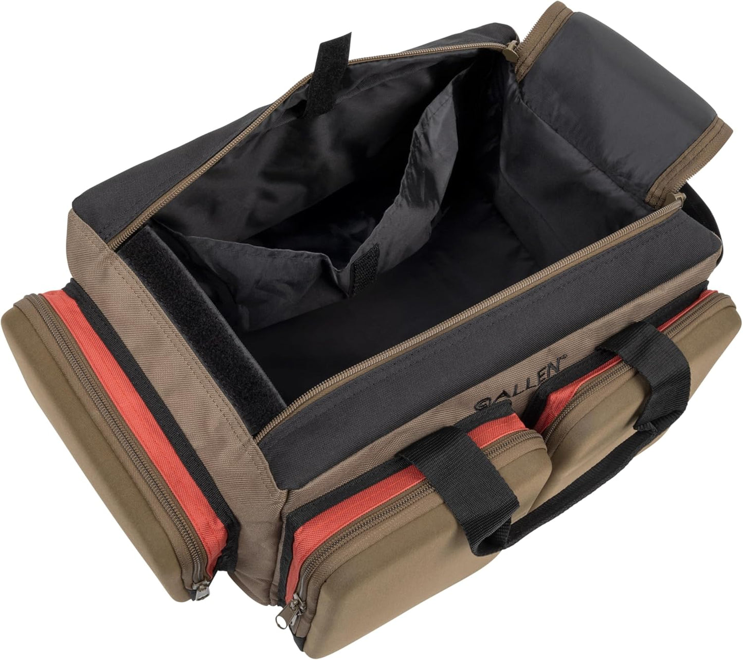 Allen Company Eliminator Range Master Range Bag with Pistol Rug, Coffee/Black, 1408 CU in / 23 L (8305)