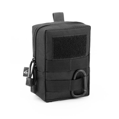 Little Fire Craft Molle Pouch Tactical Compact Water-Resistant Military Utility EDC Pouch Bag Camping Gear Pouch (Black)
