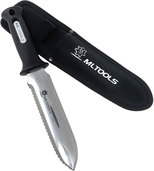 Metal detecting knife, Heavy Duty Digging Knife with Ergonomic Handle - Ideal for Gardening, Camping, survival, Outdoor Adventures - Rust-Resistant Japanese Hori-Hori digging knife