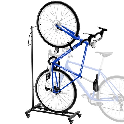 Sttoraboks Vertical Bike Parking Stand - Adjustable Height for 29" Wheels, Space-Saving & Freestanding Bike Rack for MTB/Road Bikes,No-Drill Installation Indoor Bike Storage for Apartments & Garages