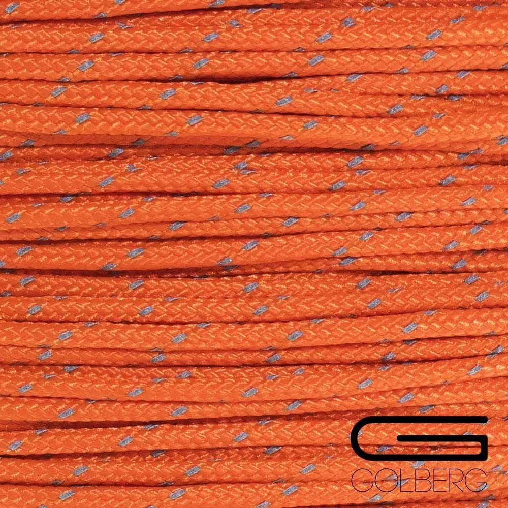 GOLBERG G 1.8mm Fluorescent Reflective 95lb Paracord – 20 Meters – Perfect for Guyline, Tent Rope, Camping, Hiking – (Reflective Neon Turquoise/Scarlet Red)