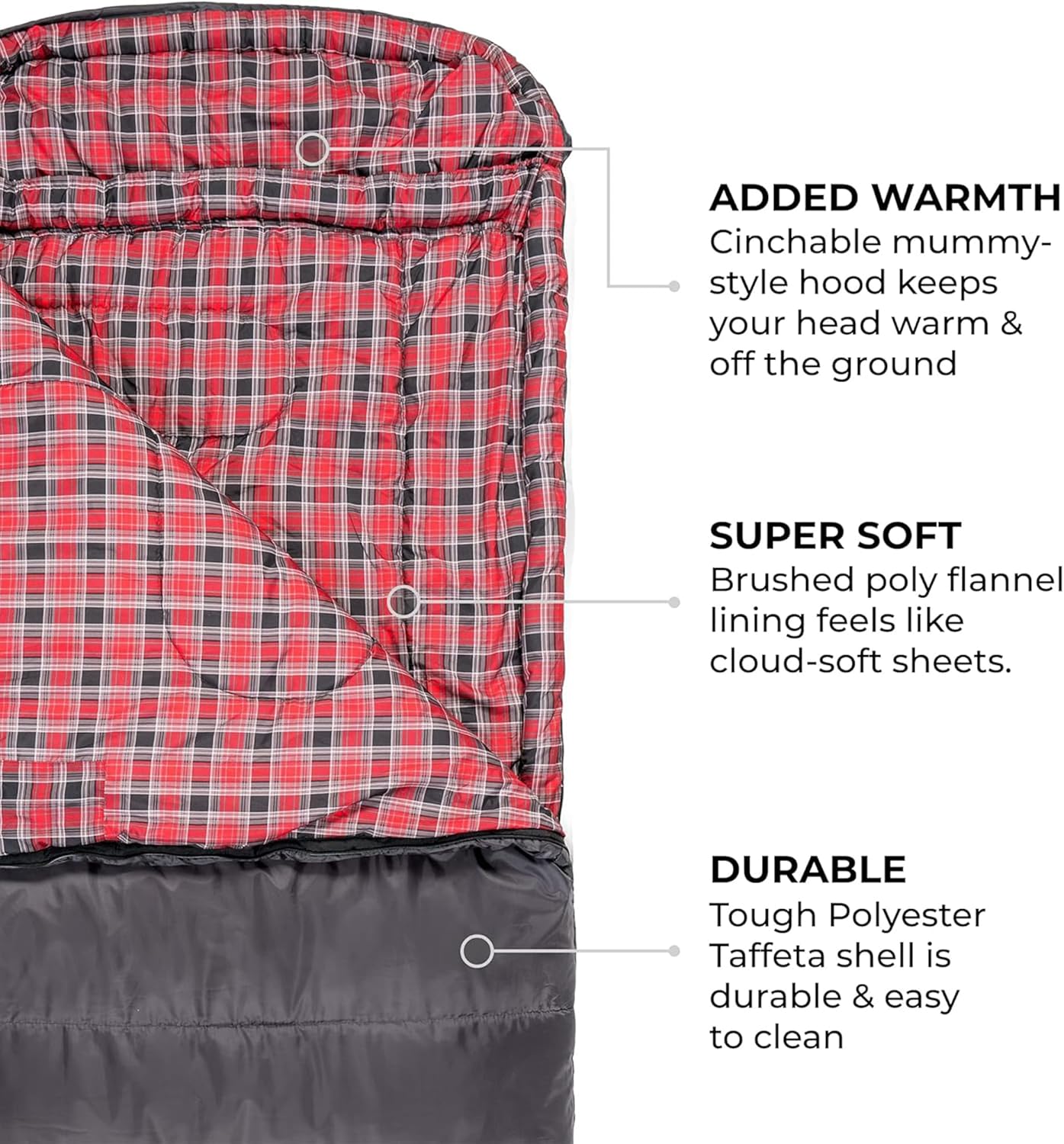 Teton Celsius XXL Sleeping Bag, Cold Weather Sleeping Bags for Adults and Kids, Camping Made Easy and Warm. Compression Sack Included, 35F, 25F, 0F, 20F Degree