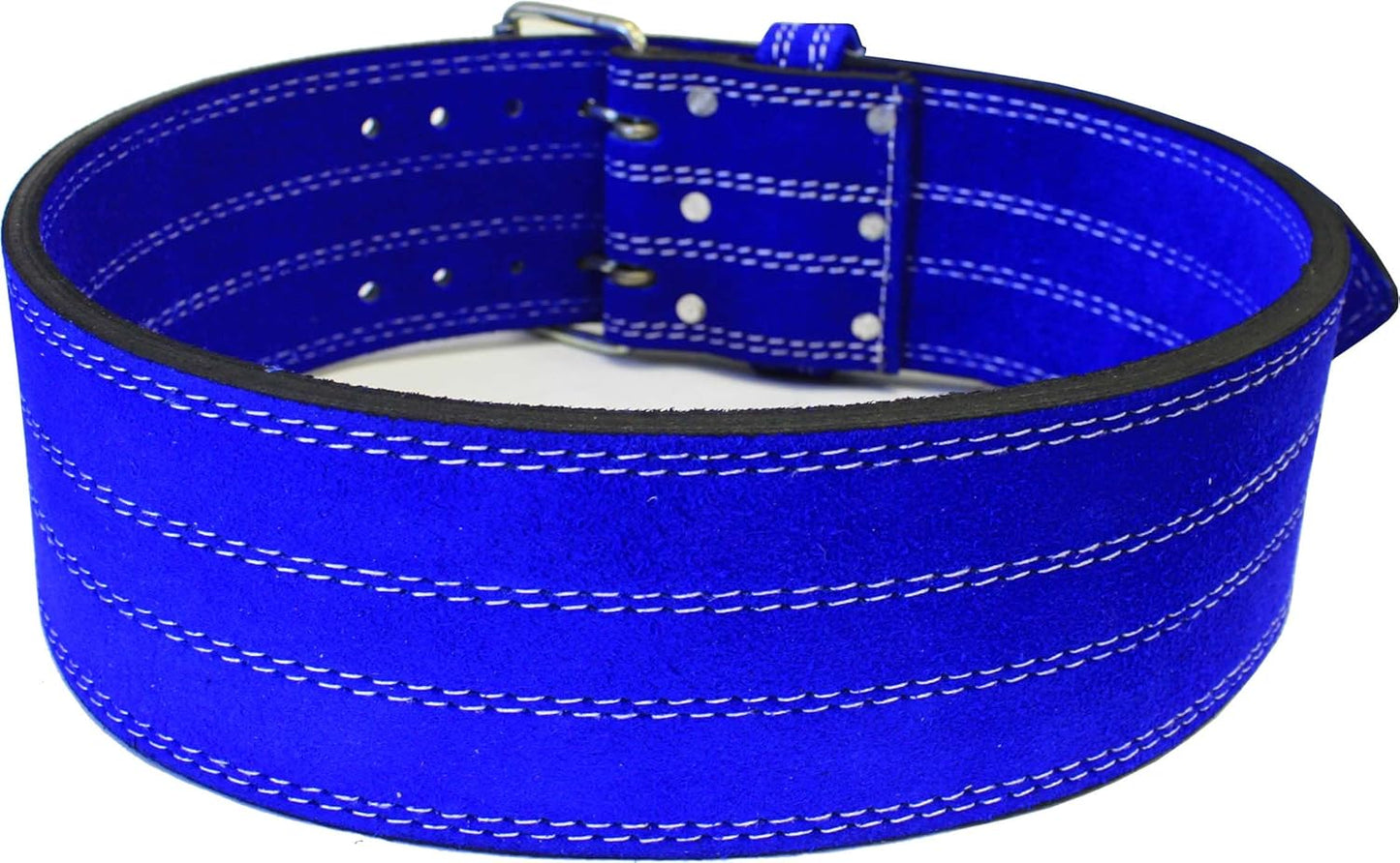 Ader Leather Power Weight Lifting Belt- 4" Blue