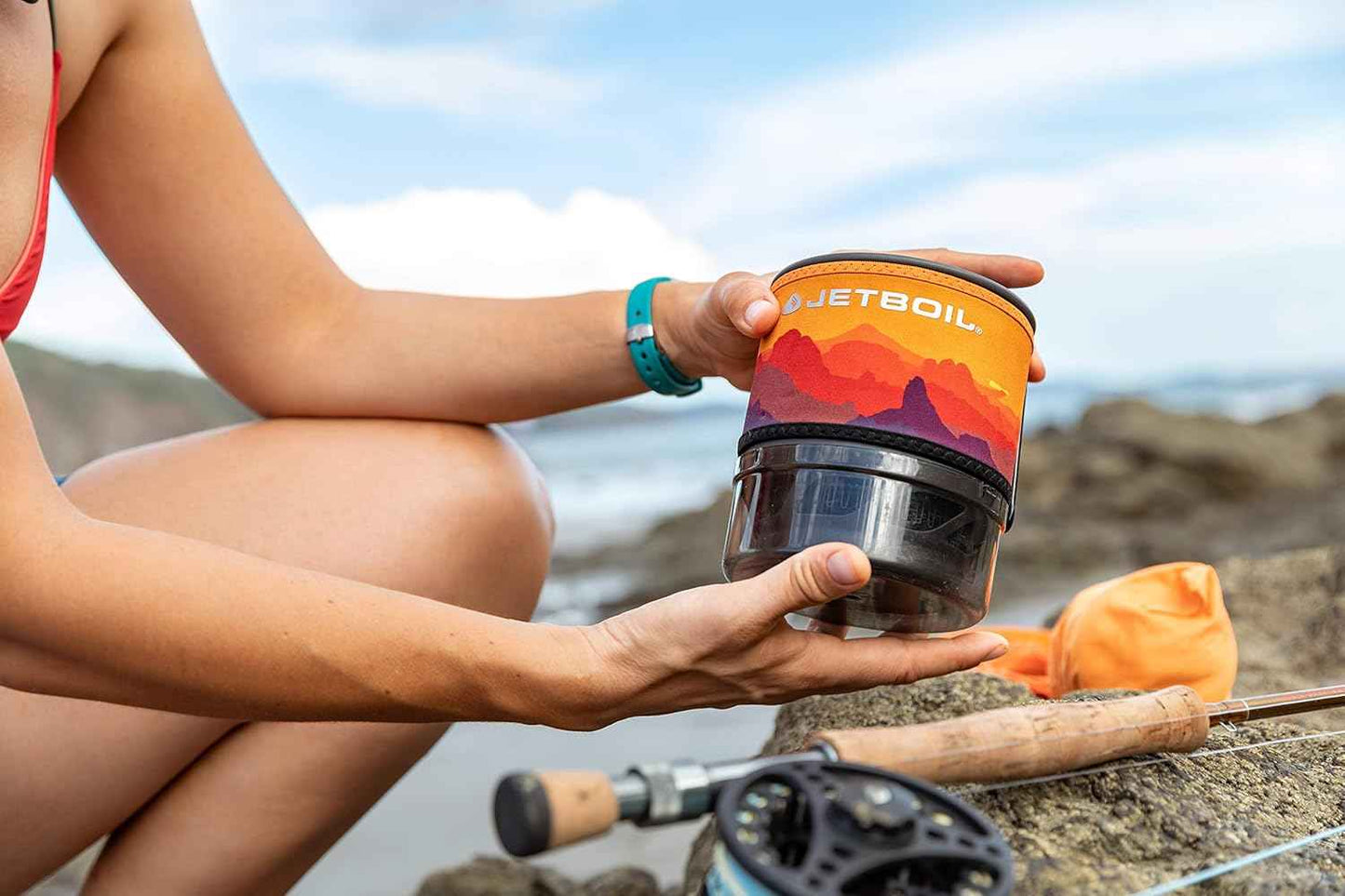Jetboil MiniMo Camping Stove - Adjustable Heat Backpacking Cooking System