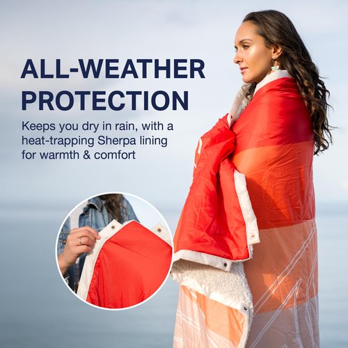 Gruff Ultimate 5-in-1 Outdoor Camping Blanket & Pillow – Waterproof Quilt and Travel Blanket 2 x 1.3 m – Compact, Durable, and Versatile for Outdoor use, Hiking, and Adventures