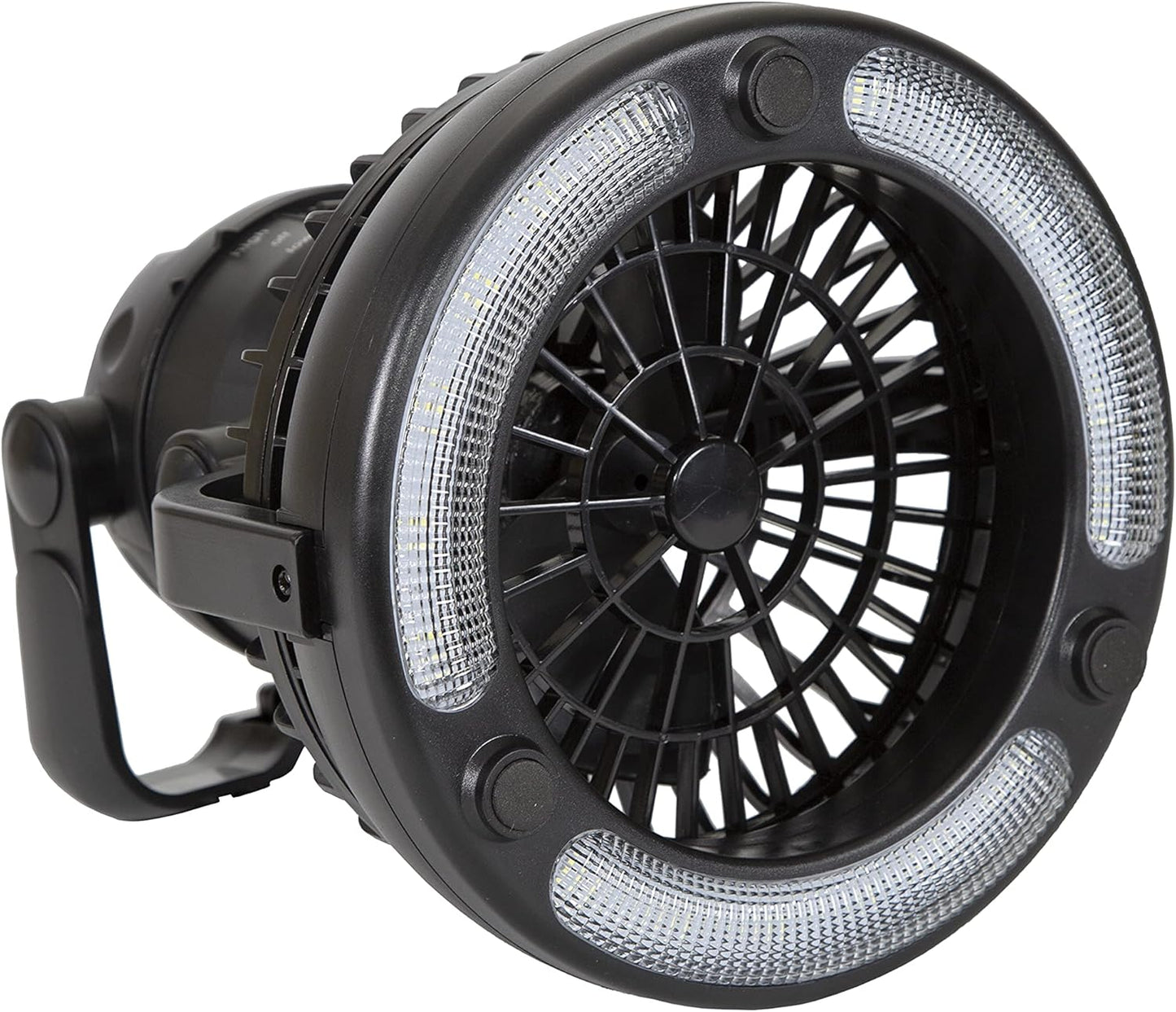 Stansport 450 LED Camping Lantern with Fan - Portable Black Outdoor Light