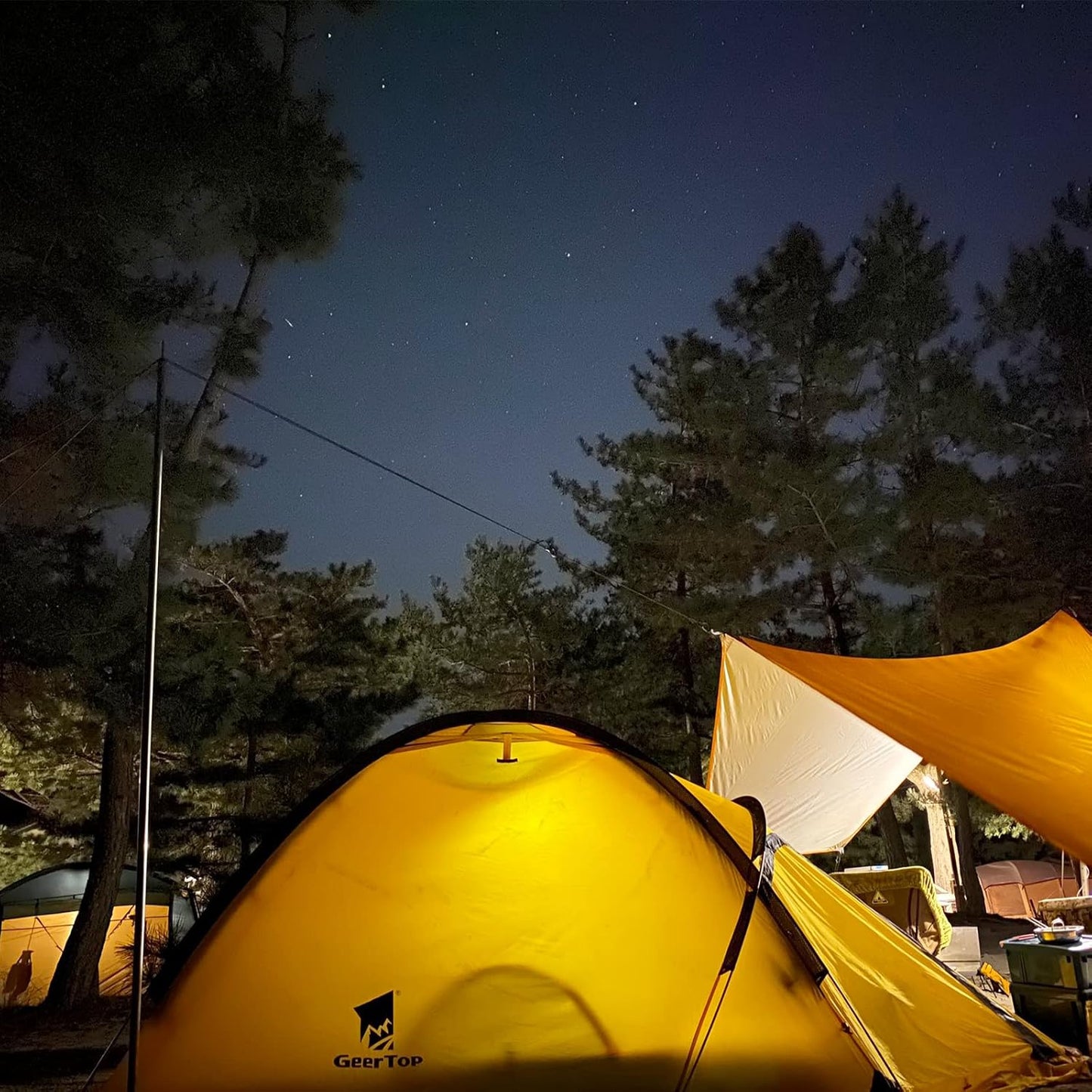 Geertop 2-Person Waterproof Backpacking Tent | 4-Season Double Layer for Camping & Hiking