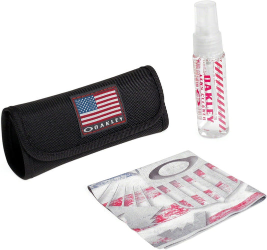 Oakley USA American Flag Sunglass Eyeglass Eyewear Cleaning Kit
