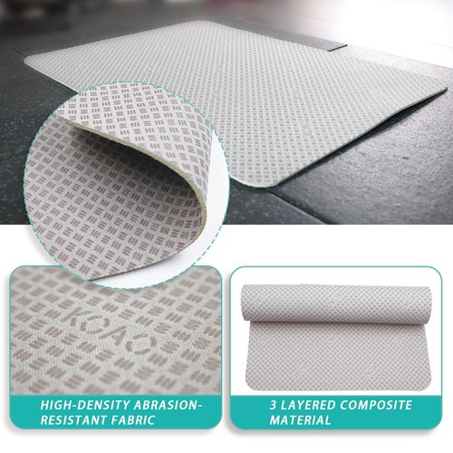 Double-Sided Non-Slip Mat for Elliptical Machines – Suitable for Under Desk Pedal Exercisers, Foot & Leg Machines, with Enhanced Stability & Floor Protection