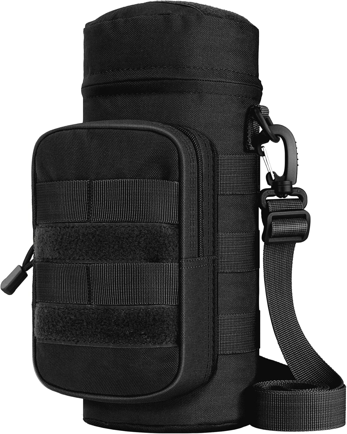 IronSeals Tactical Molle Water Bottle Holder Pouch Hydration Carrier Bag with Detachable Shoulder Strap