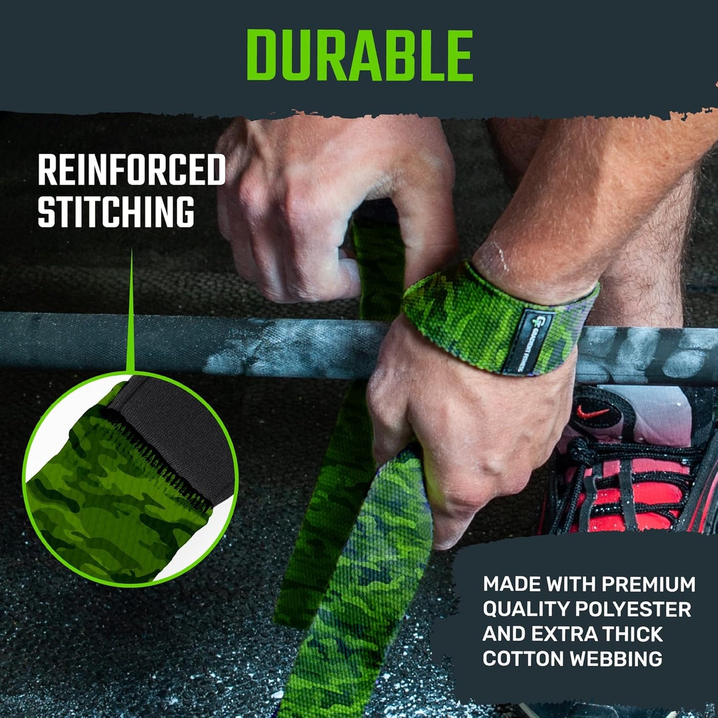 Gradient Fitness Lifting Straps | Wrist Straps for Weightlifting, Deadlift Straps, Lifting Straps for Weightlifting, Straps for Weight Lifting, Weight Lifting Straps for Men/Women, Gym Lifting Grips
