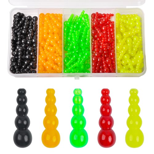 Stacked Fishing Beads, 150/200pcs Fishing Beads Lures Making Supplies Tackle Trout Beads Walleye Rig Inline Spinner Making Accessories Salmon Eggs Saltwater Freshwater